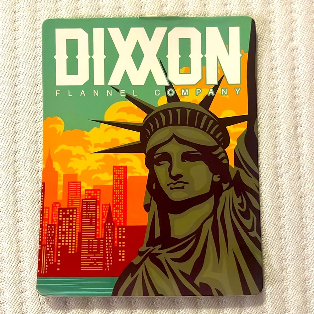 Dixxon sticker hang tag